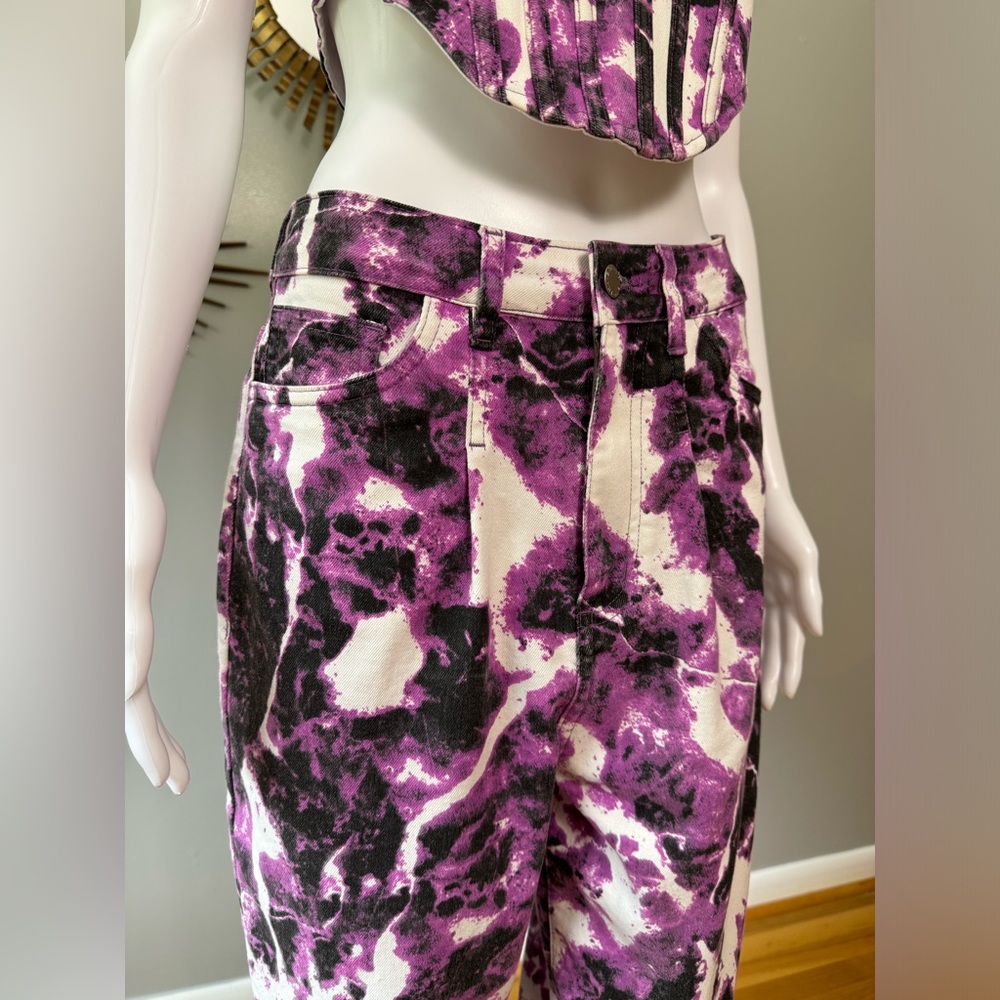 EITH - Purple Paint Corset & Pants Set - Picture 6 of 10